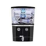 KENT Supreme Plus Alkaline+Copper RO Water Purifier | RO+UV+UF+Alk +Cu+TDSControl+UV LED Tank|Advanced ROTech for SabseShudh Paani |Auto Flush| 8L|20LPH| Ideal for Borewell/Tanker/MunicipalWater|Black